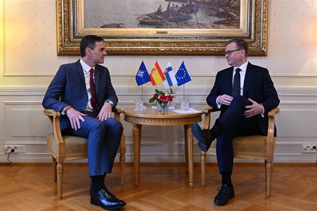 El presidente del Gobierno con el primer ministro finlandés