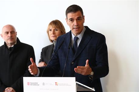 13/02/2025. Pedro S&#225;nchez visita una promoci&#243;n de vivienda de alquiler social asequible. El presidente del Gobierno, Pedro S&#225;nchez, durante ...