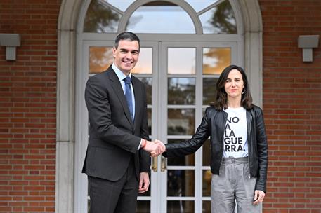 13/03/2025. Pedro Sánchez se reúne con los líderes de los grupos parlamentarios. El presidente del Gobierno, Pedro Sánchez, recibe a la secr...