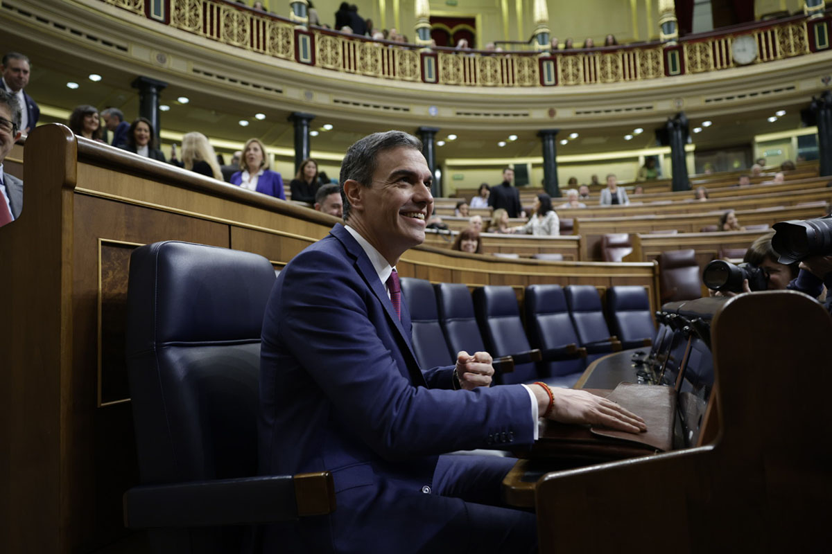 Pedro Sánchez en el hemiciclo