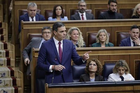 19/03/2025. Pedro Sánchez interviene en la sesión de control al Gobierno. El presidente del Gobierno, Pedro Sánchez, interviene en la sesión...