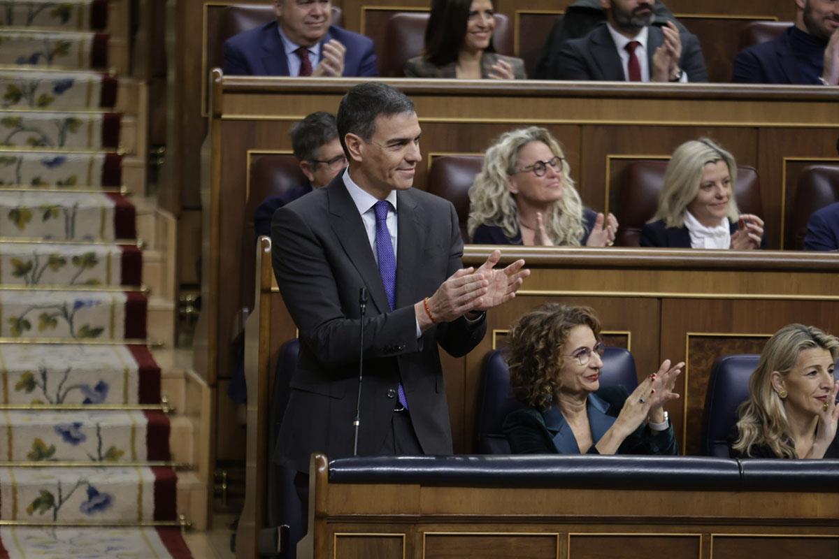 26/02/2025. Pedro Sánchez interviene en la sesión de control al Gobierno. El presidente del Gobierno, Pedro Sánchez, durante la sesión de co...