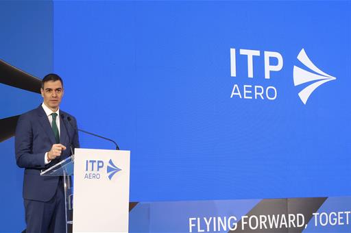 El presidente del Gobierno interviene en la inauguración del centro de fabricación aeroespacial de ITP Aero