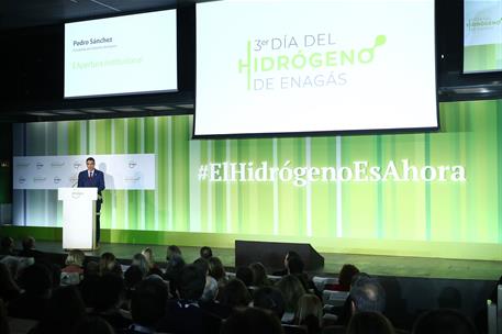 29/01/2025. Pedro Sánchez: "Crecemos más que nadie y crecemos más verde que nadie". Pedro Sánchez inaugura la III edición del Día del Hidróg...