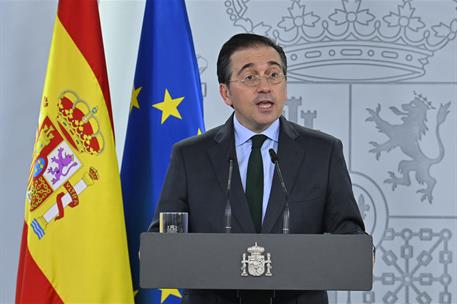 13/03/2025. Pedro Sánchez se reúne con los líderes de los grupos parlamentarios. El ministro de Asuntos Exteriores, Unión Europea y Cooperac...