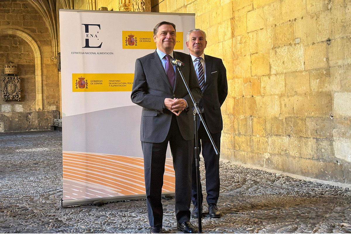 El ministro de Agricultura, Pesca y Alimentación, Luis Planas, tras la clausura del foro participativo sobre la Estrategia