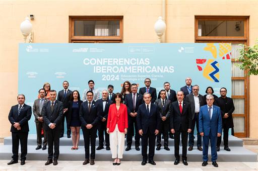 La ministra Diana Morant preside la III Reunión Ministerial de Educación Superior, en el Palacio de la Exposición de València