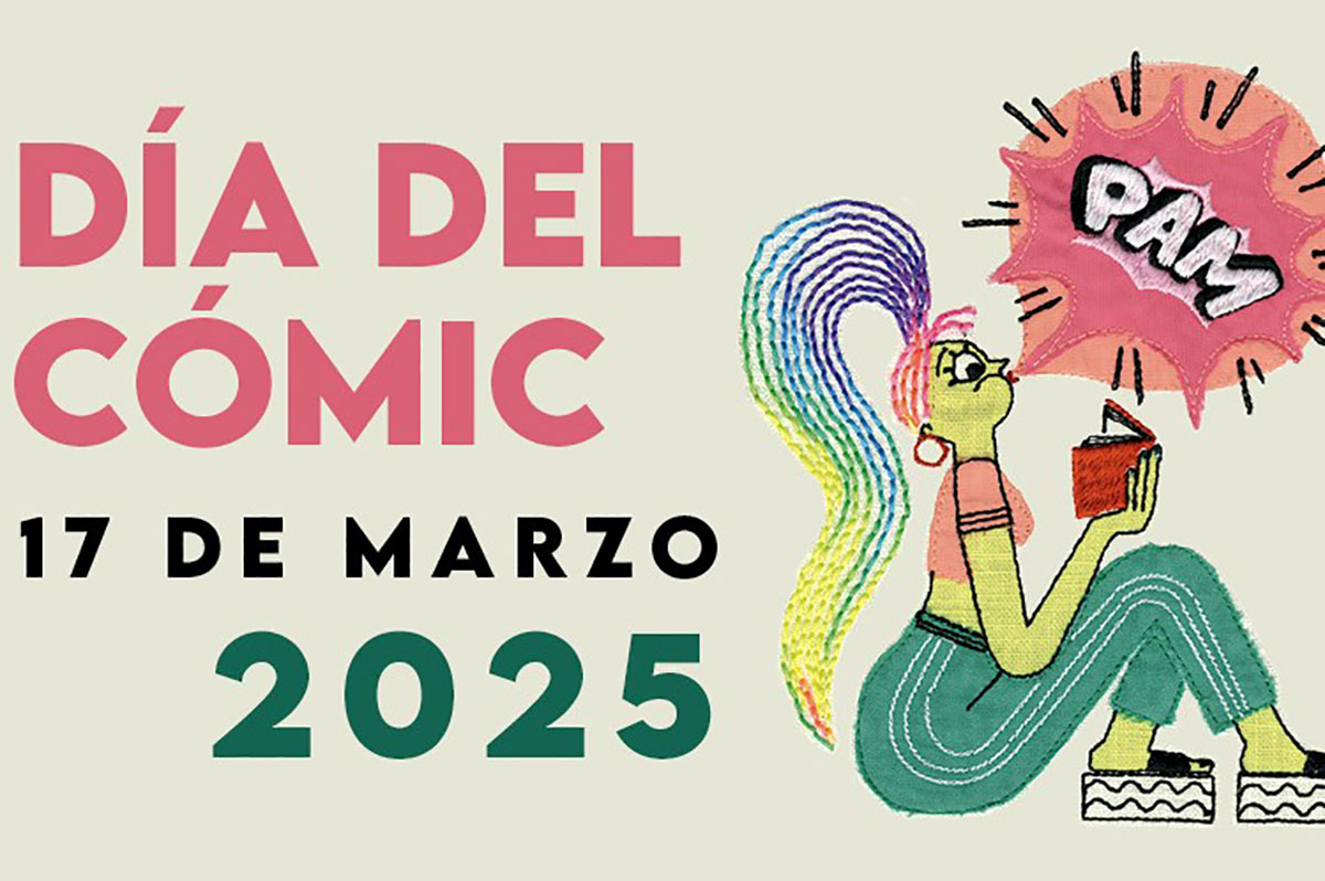 Ilustración del cartel de Bea Lema para el Día del Cómic y del Tebeo 2025