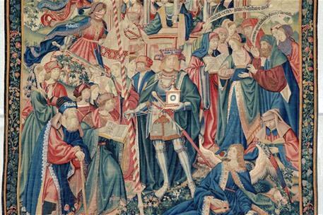 17/01/2024. Flemish tapestry 'The Triumph of Time. Flemish tapestry 'The Triumph of Time