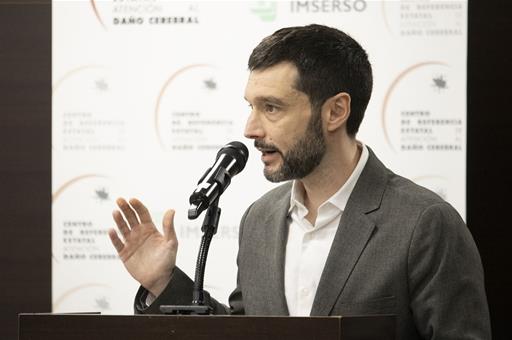 El ministro de Derechos Sociales, Consumo y Agenda 2030, Pablo Bustinduy, durante su intervención en el evento.