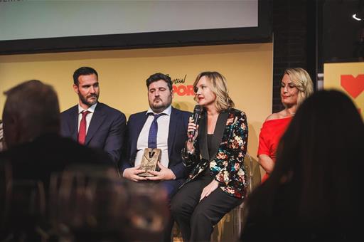 La ministra de Educación, Formación Profesional y Deportes, Pilar Alegría, durante su intervención en el evento