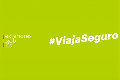 Logotipo campaña #ViajaSeguro 2024