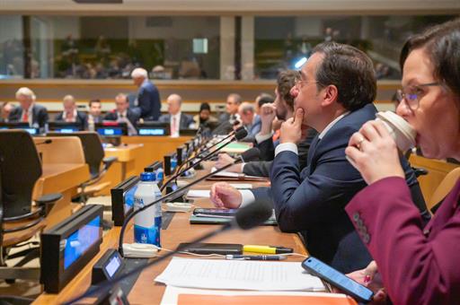 Albares en el segmento de Alto Nivel en la Asamblea General de la ONU