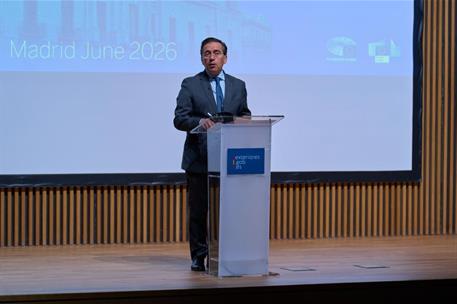 El ministro Albares ha inaugurado el encuentro del Club de Venecia en Madrid