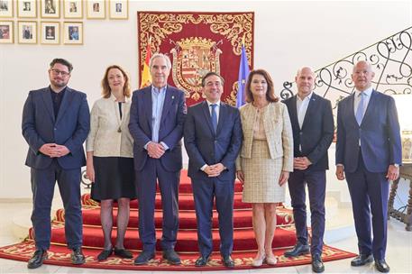 El ministro de Asuntos Exteriores, Unión Europea y Cooperación, José Manuel Albares, en el acto celebrado en Viena.