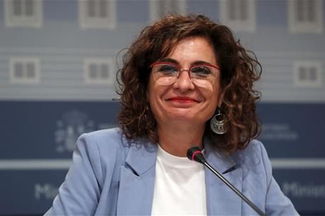 5/10/2020. La ministra de Hacienda, María Jesús Montero