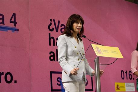La ministra de Igualdad, Ana Redondo, presenta la campaña institucional 