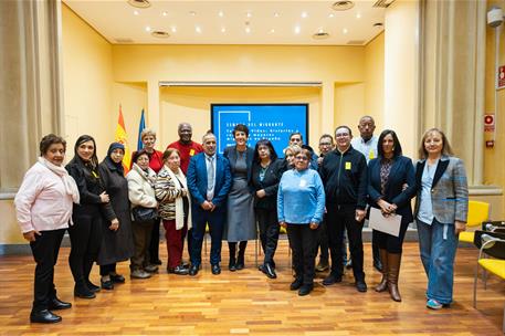 18/12/2024. Elma Saiz celebrates International Migrants Day. The Minister of Inclusion, Social Security and Migration, Elma Saiz, during the...