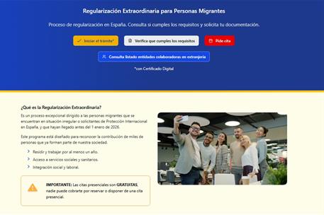 Web regularización extraordinaria
