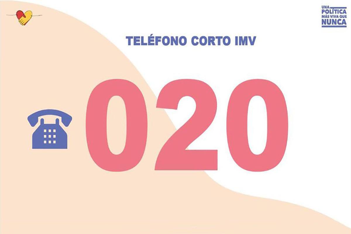 Teléfono 020 de acceso al Ingreso Mínimo Vital