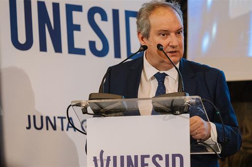 El ministro de Industria y Turismo, Jordi Hereu, durante su intervención en el acto.