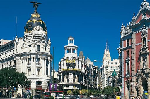 Calles del centro de Madrid.