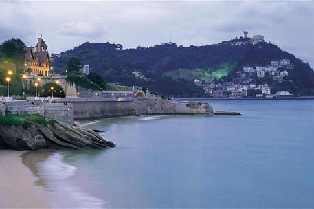 Playa de La Concha en San Sebastián.