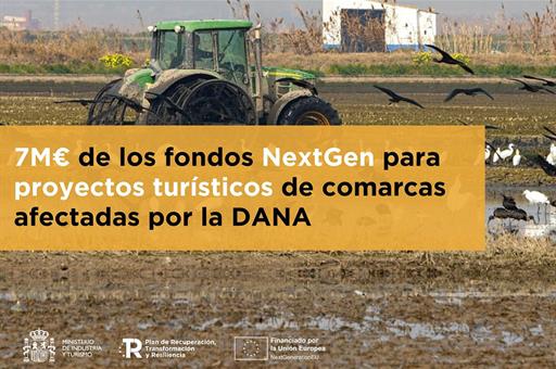 Cartela sobre fondos NextGen para proyectos turísticos.