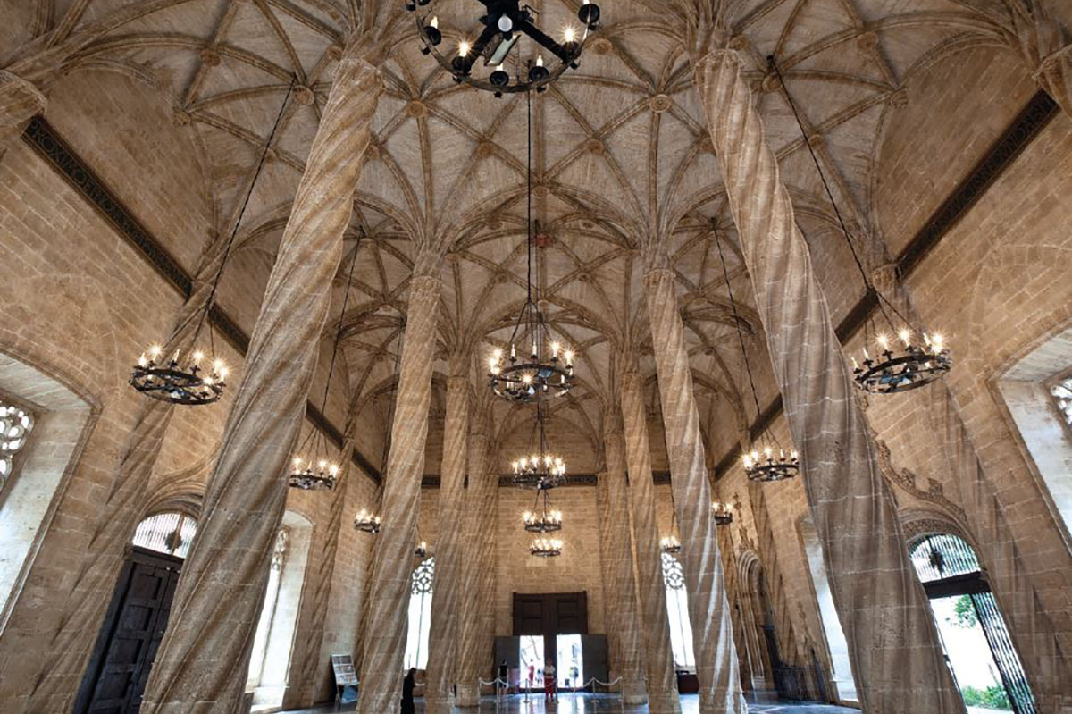 La Lonja de la seda de Valencia - uno de los monumentos que forma parte del Patrimonio Mundial de España