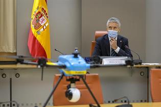 El ministro del Interior durante la presentación de la campaña