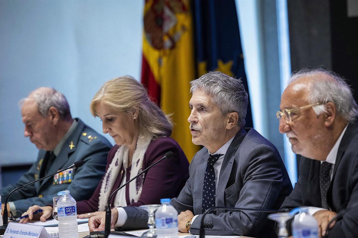 El ministro del Interior, Fernando Grande-Marlaska, preside el Pleno del Consejo Superior de Tráfico y Seguridad Vial.