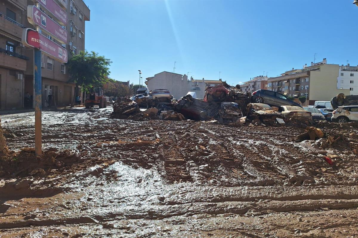 Daños causados por la DANA en Valencia.