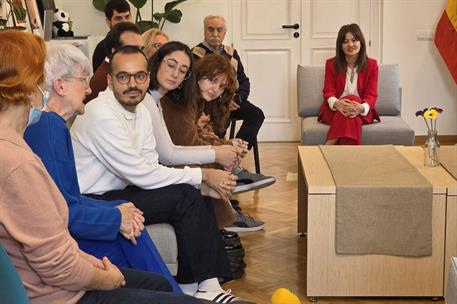 La ministra de Juventud e Infancia, Sira Rigo, en la inauguración de la nueva sede del Ministerio.