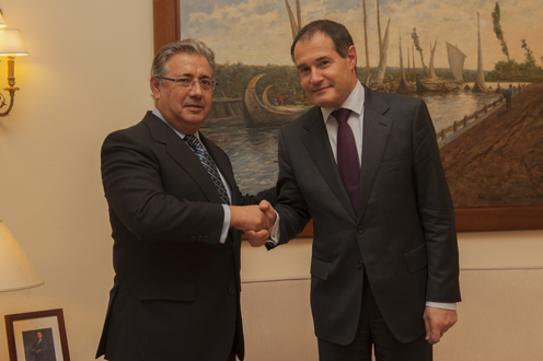 Juan Ignacio Zoido and Executive Director of Frontex