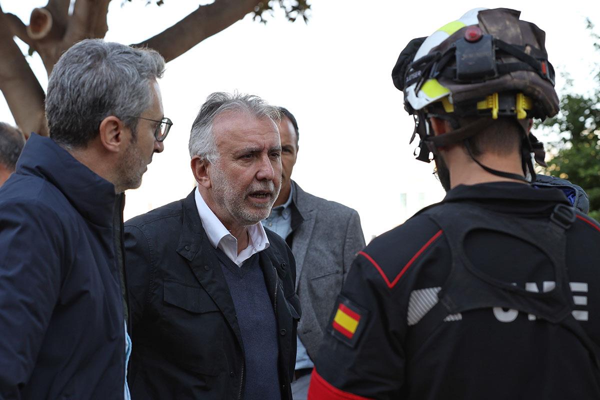 El ministro de Política Territorial y Memoria Democrática, Ángel Víctor Torres, durante su visita a Valencia