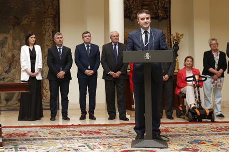 21/06/2018. Toma de posesión de altos cargos de Presidencia del Gobierno. El director del Gabinete de la Presidencia del Gobierno, Iván Redo...