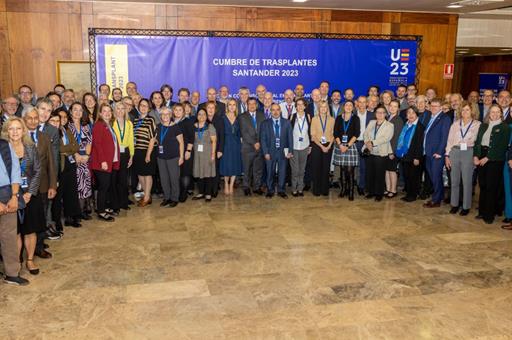 13/12/2023. La ONT lidera la 'Declaración de Santander', la nueva hoja de ruta mundial de los trasplantes. Participantes en la cumbre 'Hacia...