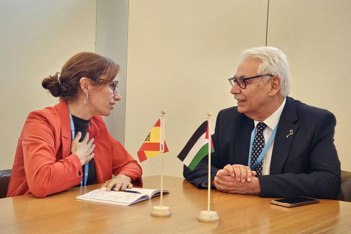 Imagen del artículo Mónica García se reúne con el ministro de Sanidad de Palestina para colaborar frente a la crisis sanitaria en Gaza