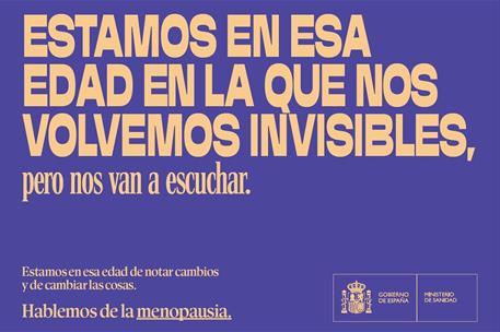 Cartel de la campaña del Ministerio de Sanidad 