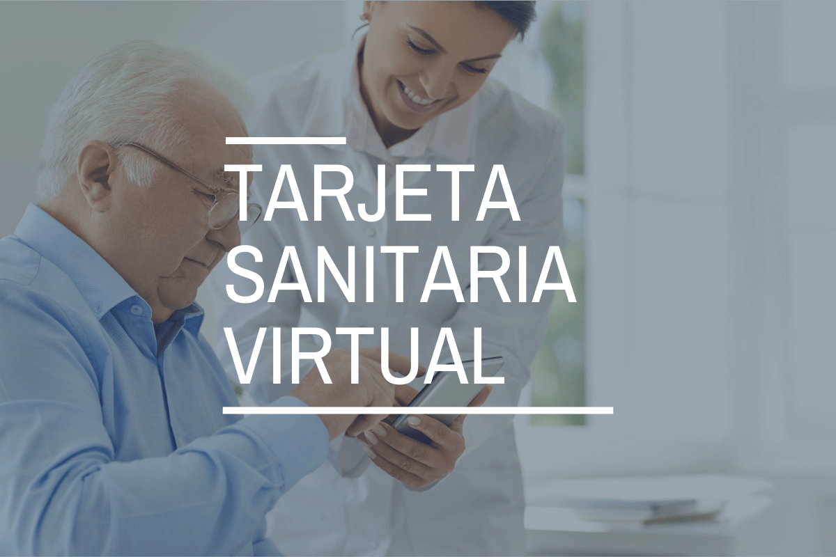 Cartel de tarjeta sanitaria virtual