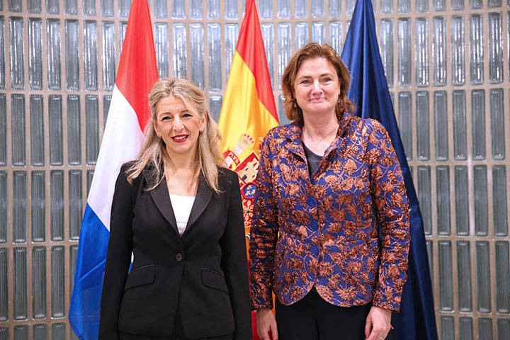 La Moncloa. 06/02/2023. Díaz strengthens dialogue with her Dutch