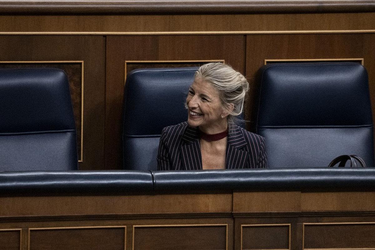 Yolanda Díaz en el Pleno del Congreso de los Diputados
