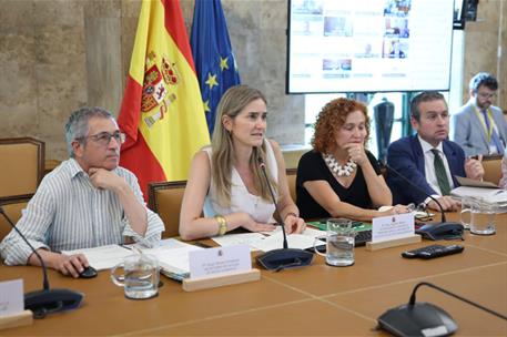 La vicepresidenta tercera y ministra para la Transición Ecológica y el Reto Demográfico, Sara Aagesen, en la conferencia.
