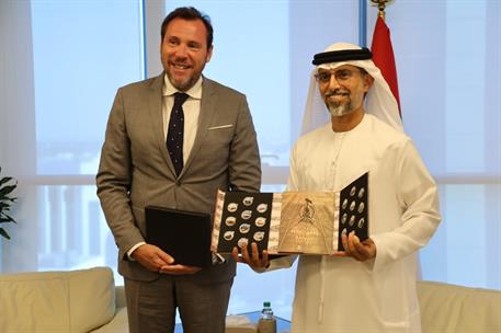 7/10/2024. Spain - United Arab Emirates collaboration. The Minister for Transport and Sustainable Mobility, Óscar Puente, and the Minister f...