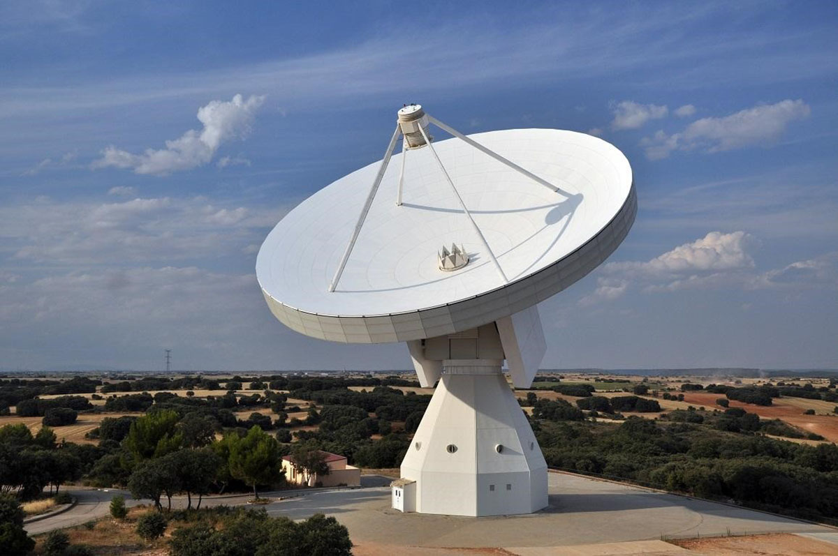 El radiotelescopio del Instituto Geográfico Nacional en el Observatorio de Yebes