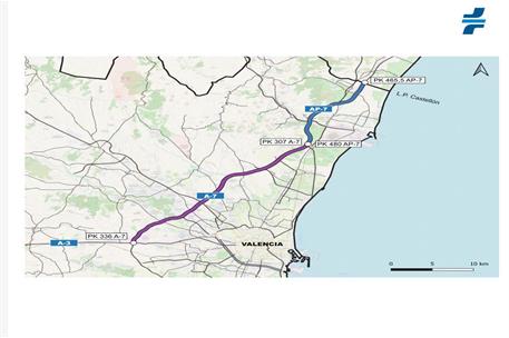 DGT: Mapa del bypass de la A-7